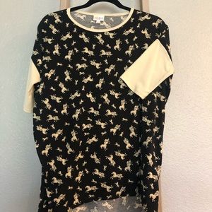 Lularoe unicorn print Irma